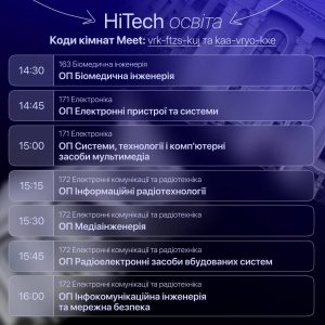 Програма презентацій освітніх програм 18 березня о 13:00